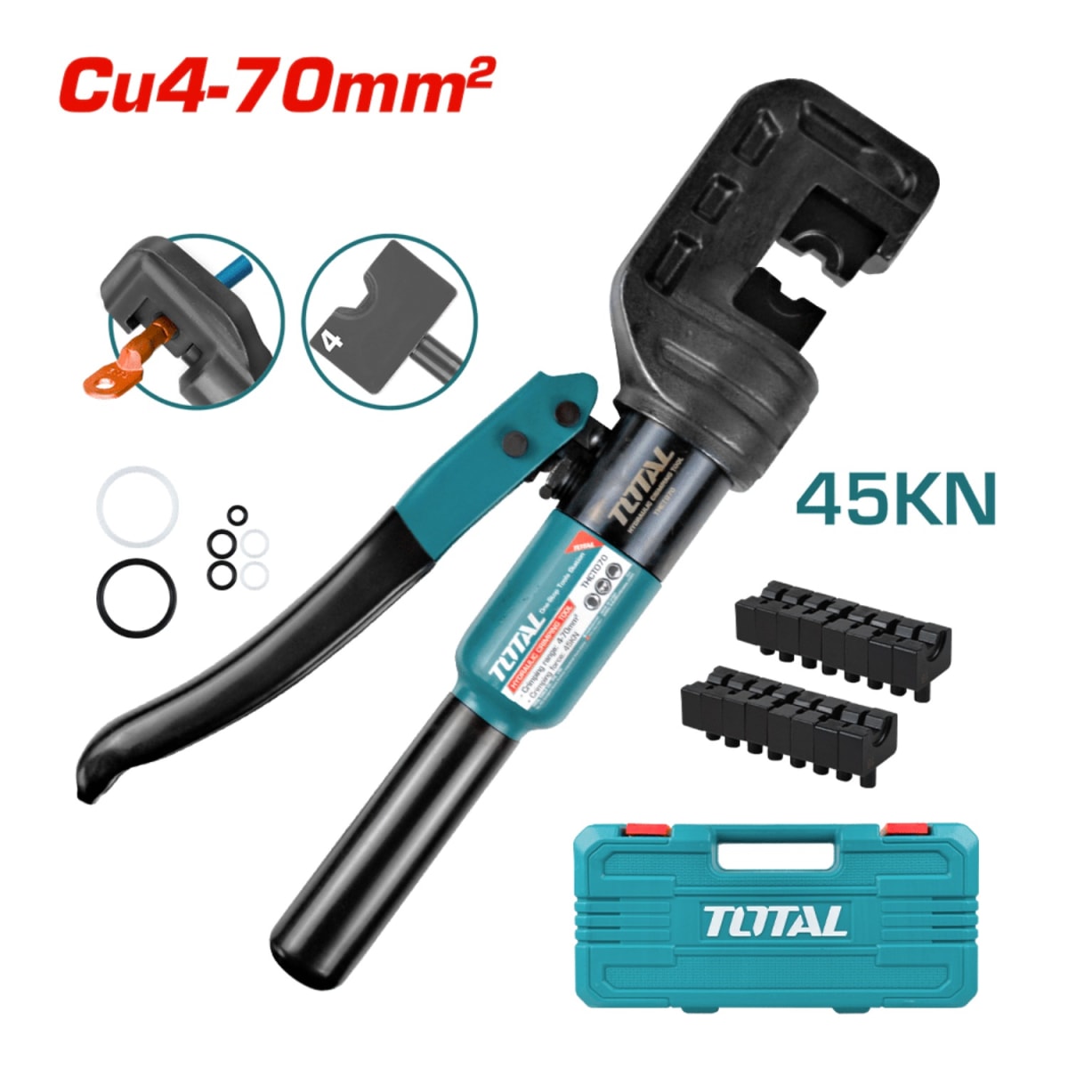 Crimpiadora hidráulica 4-70MM2 45kn Total2