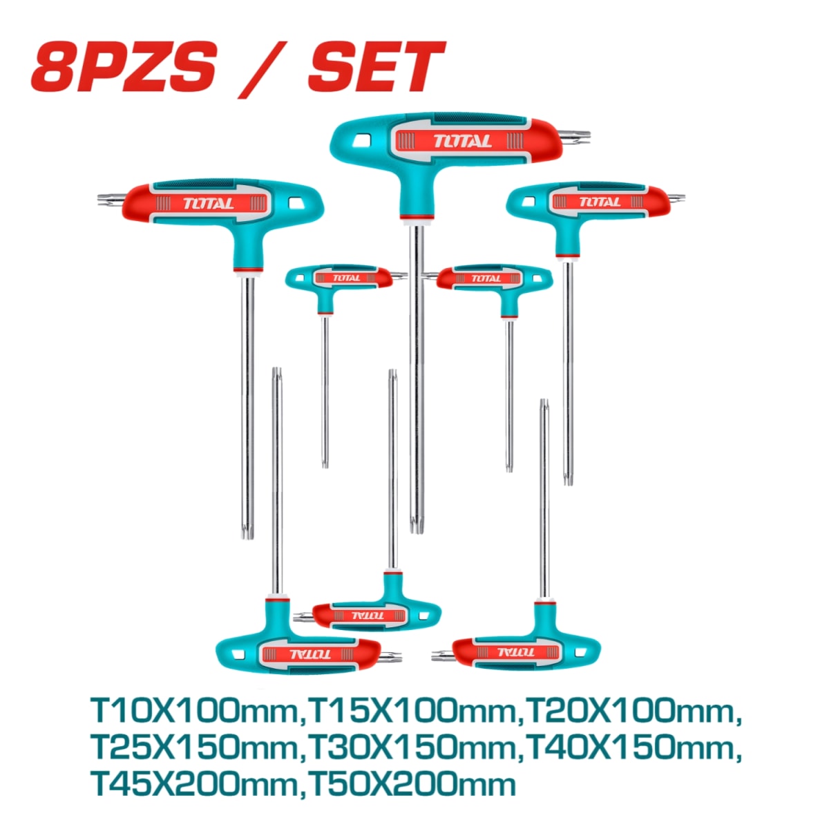 Set de Llaves Tipo Torx 8pcs Total2