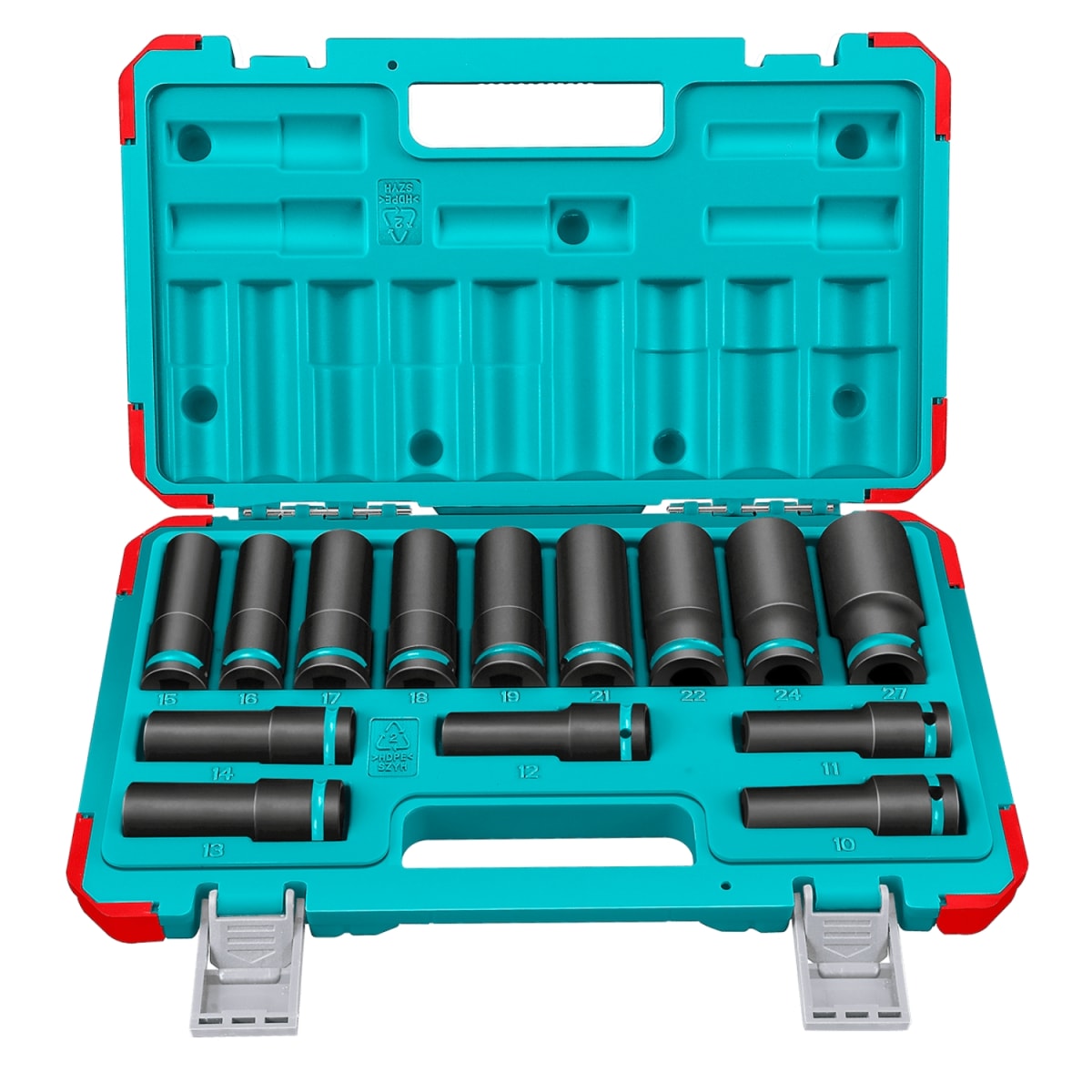 Set de Dados Impacto Tubulares 1/2'' 10-27mm 14pcs Total1