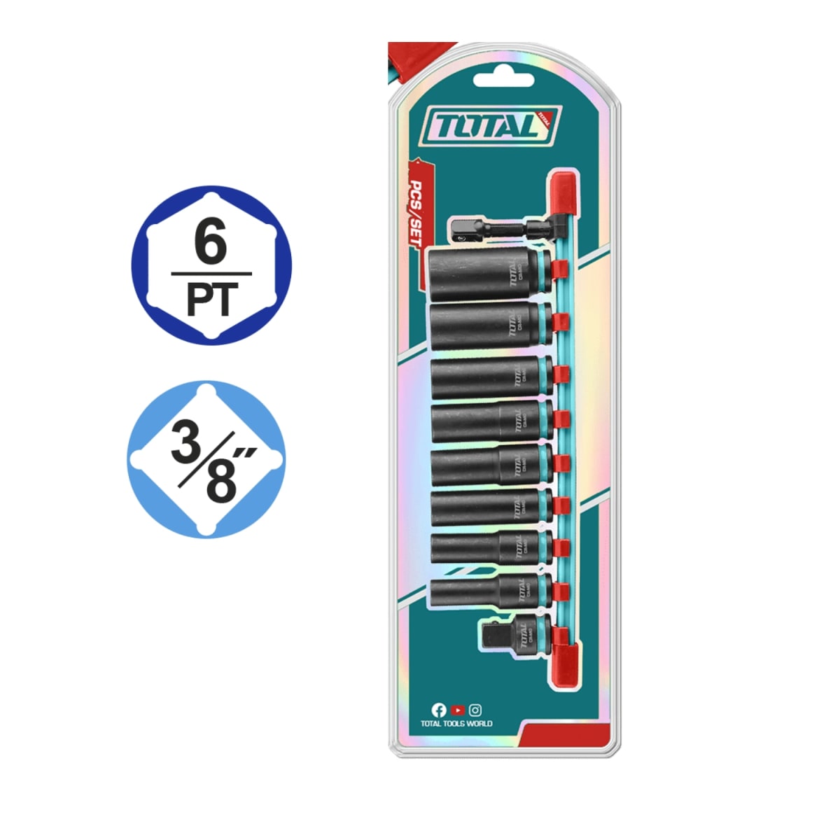 Set de Dado Impacto Largo 3/8