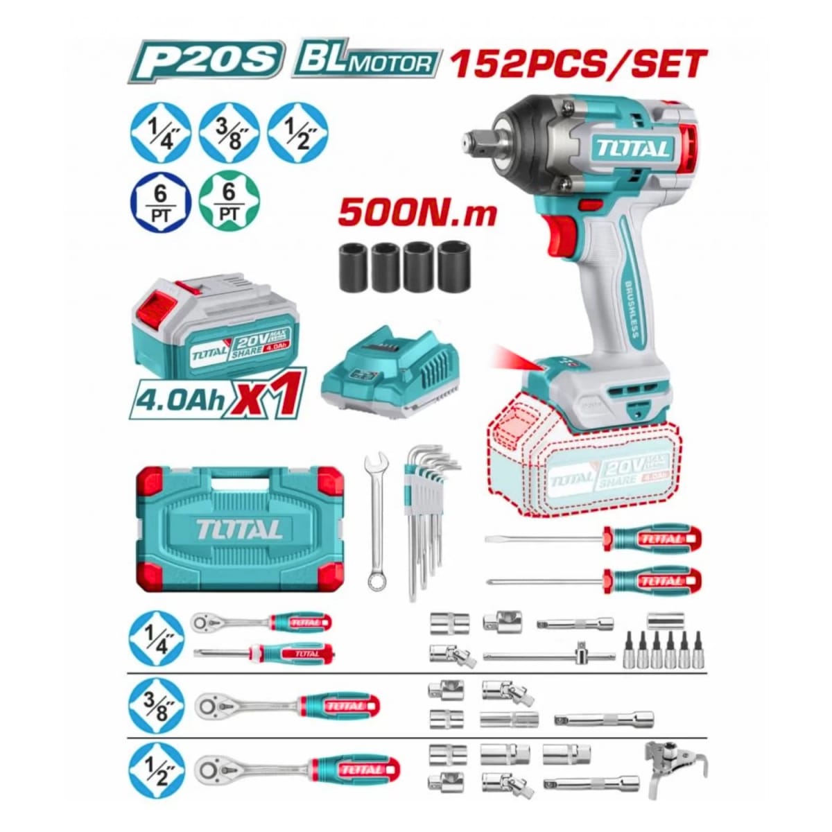 MEGA COMBO 11 en 1 + 151 AccesoriosTotal12