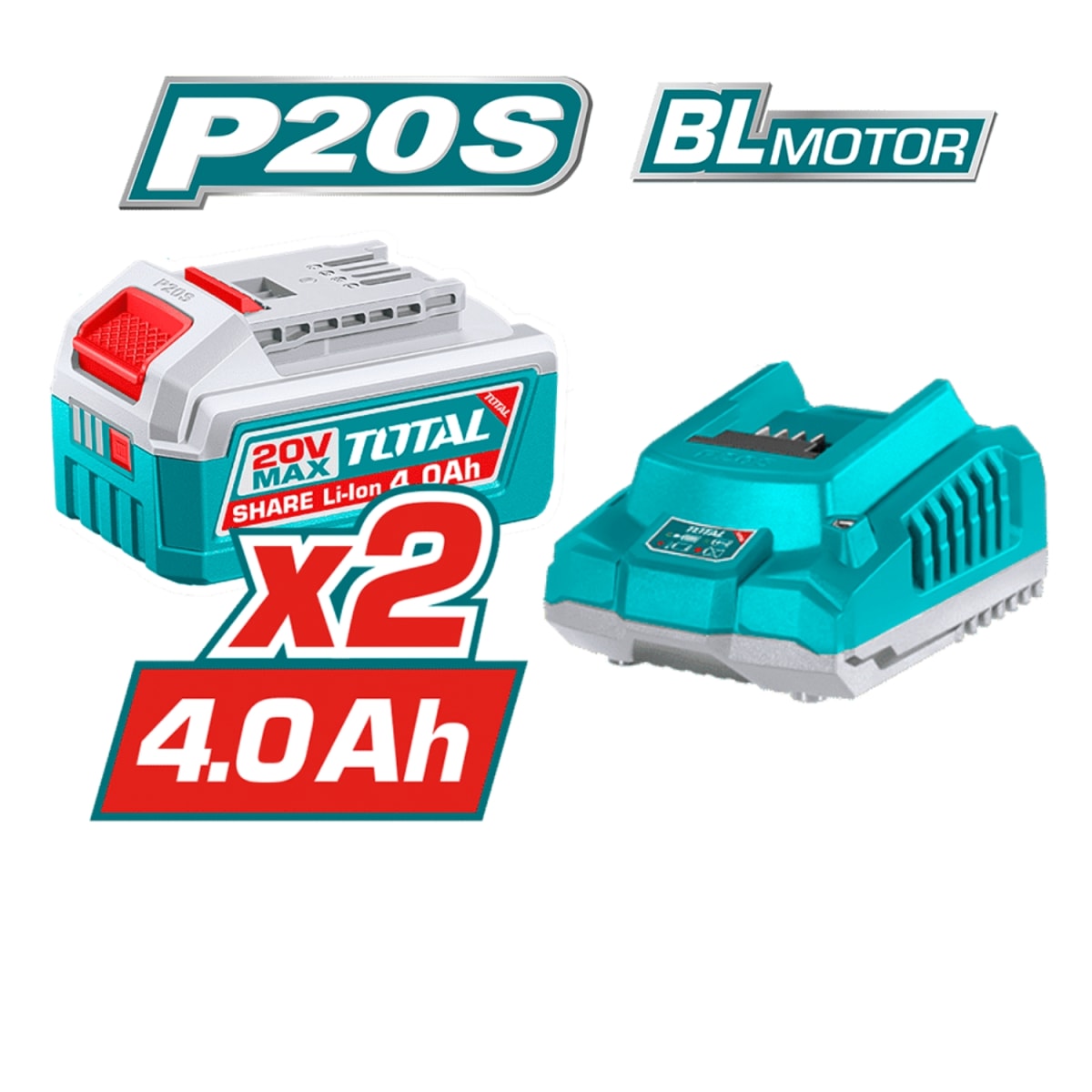 Combo llave de impacto 550nm + 172 herramientas Total4