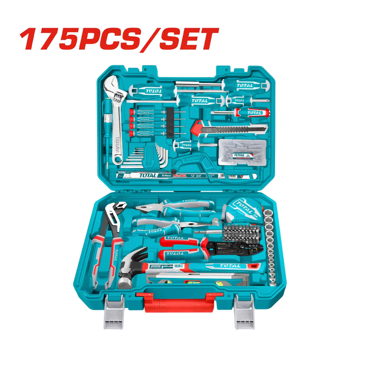 Juego de 175 herramientas manuales Total2