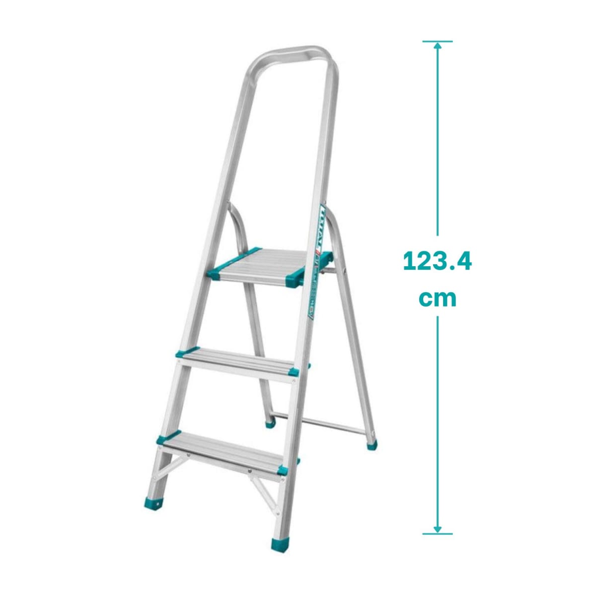 Escalera tubular 3 peldaños soporta 150 kg Total3