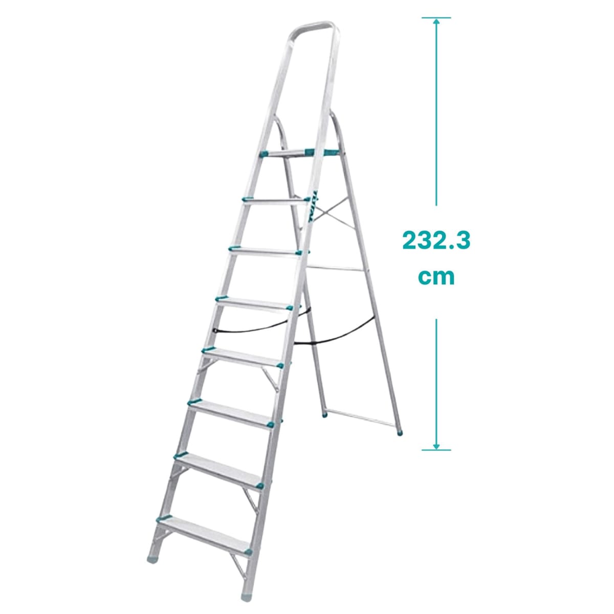 Escalera tubular 8 peldaños soporta 150kg Total3