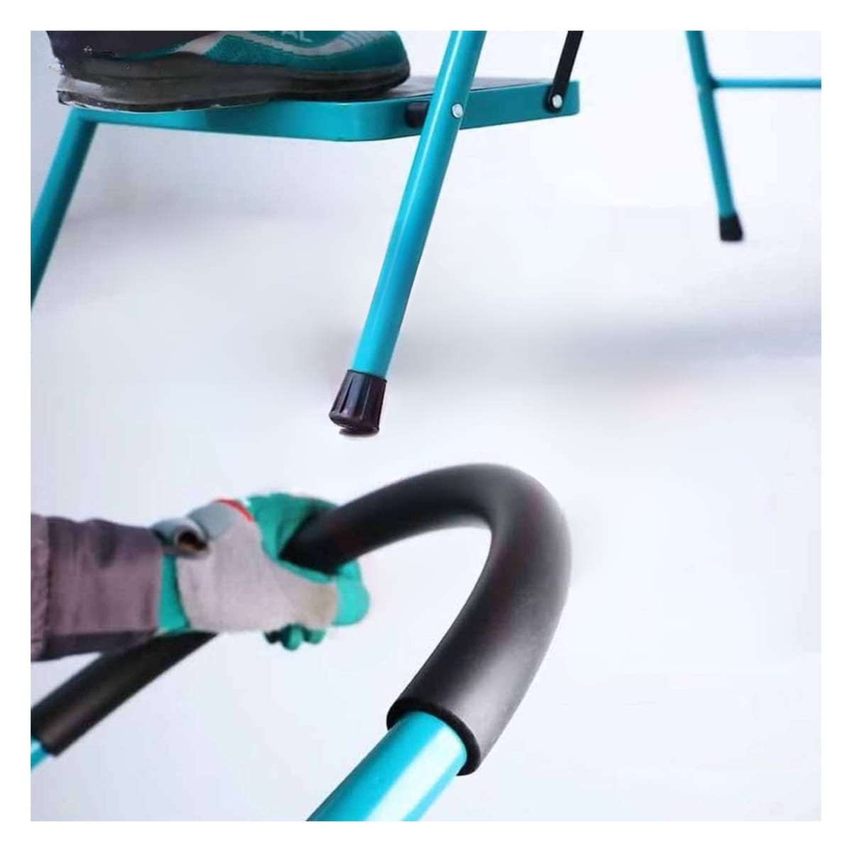 Escalera tubular de acero 4 pasos soporta 150kg Total5