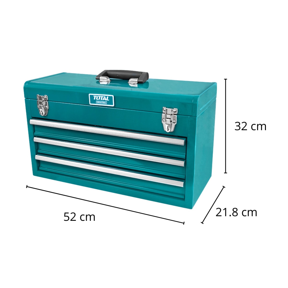 Maletín porta herramientas con 132 piezas Total3