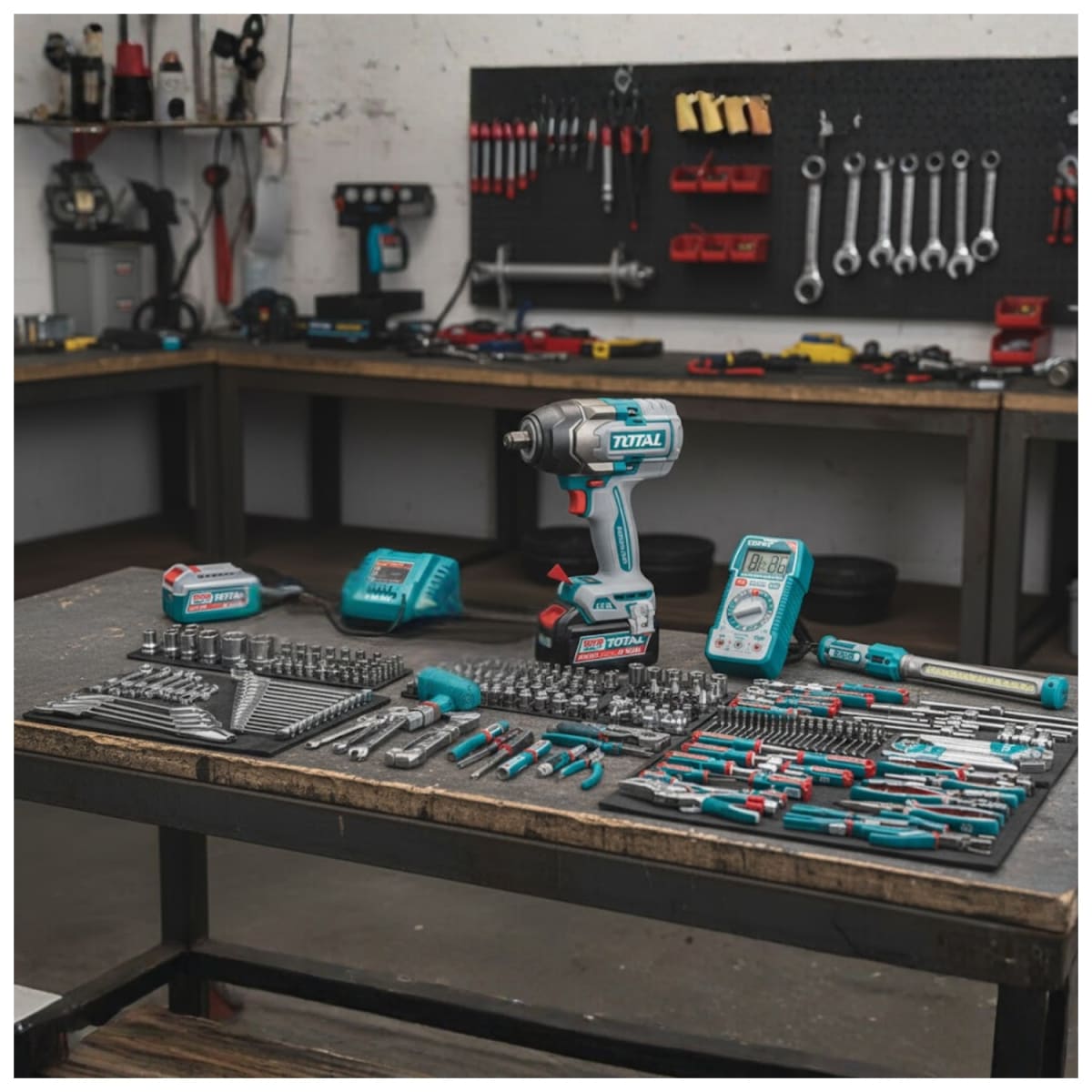 COMBO MECÁNICO INALÁMBRICO 372PCS TOTAL7