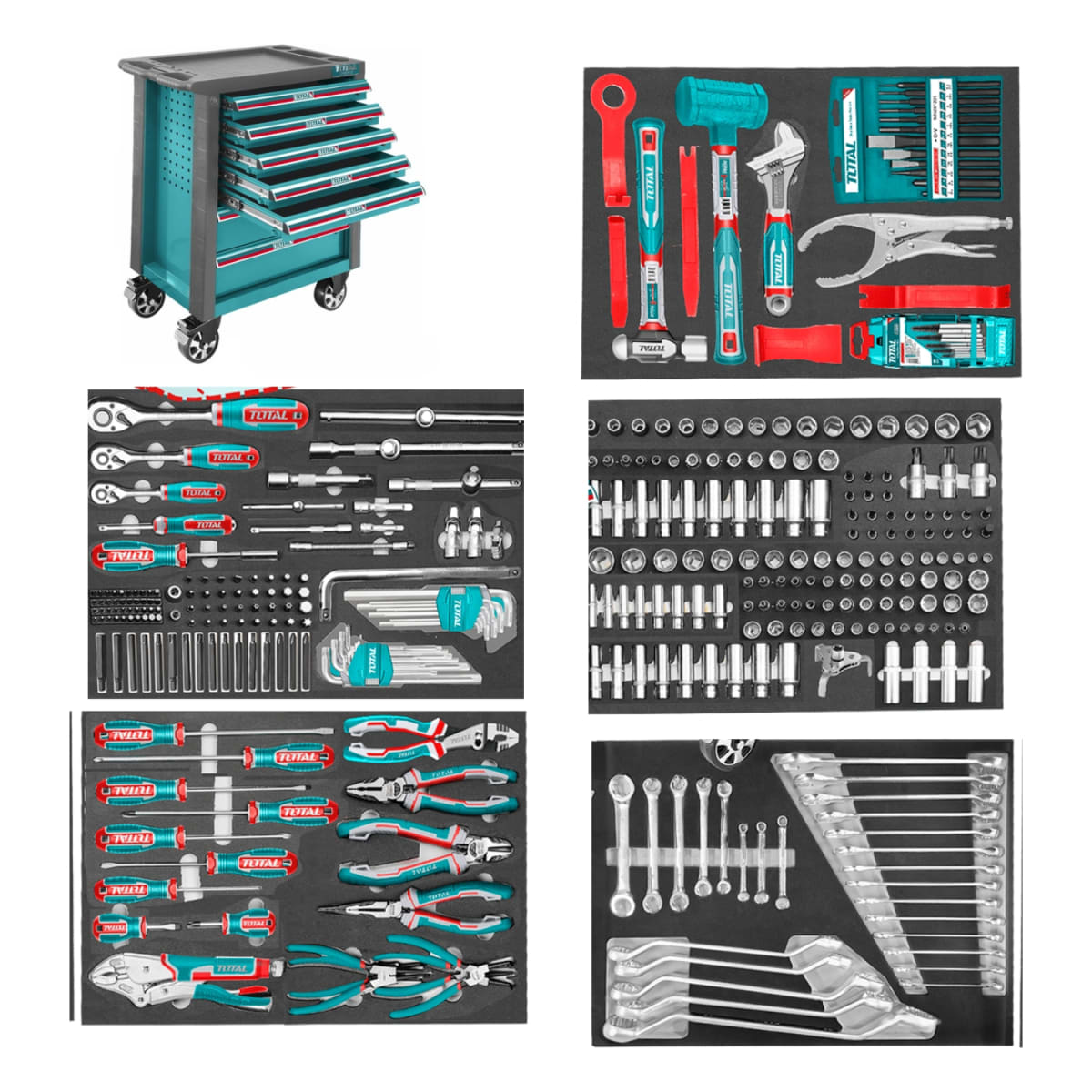 COMBO MECÁNICO INALÁMBRICO 372PCS TOTAL5