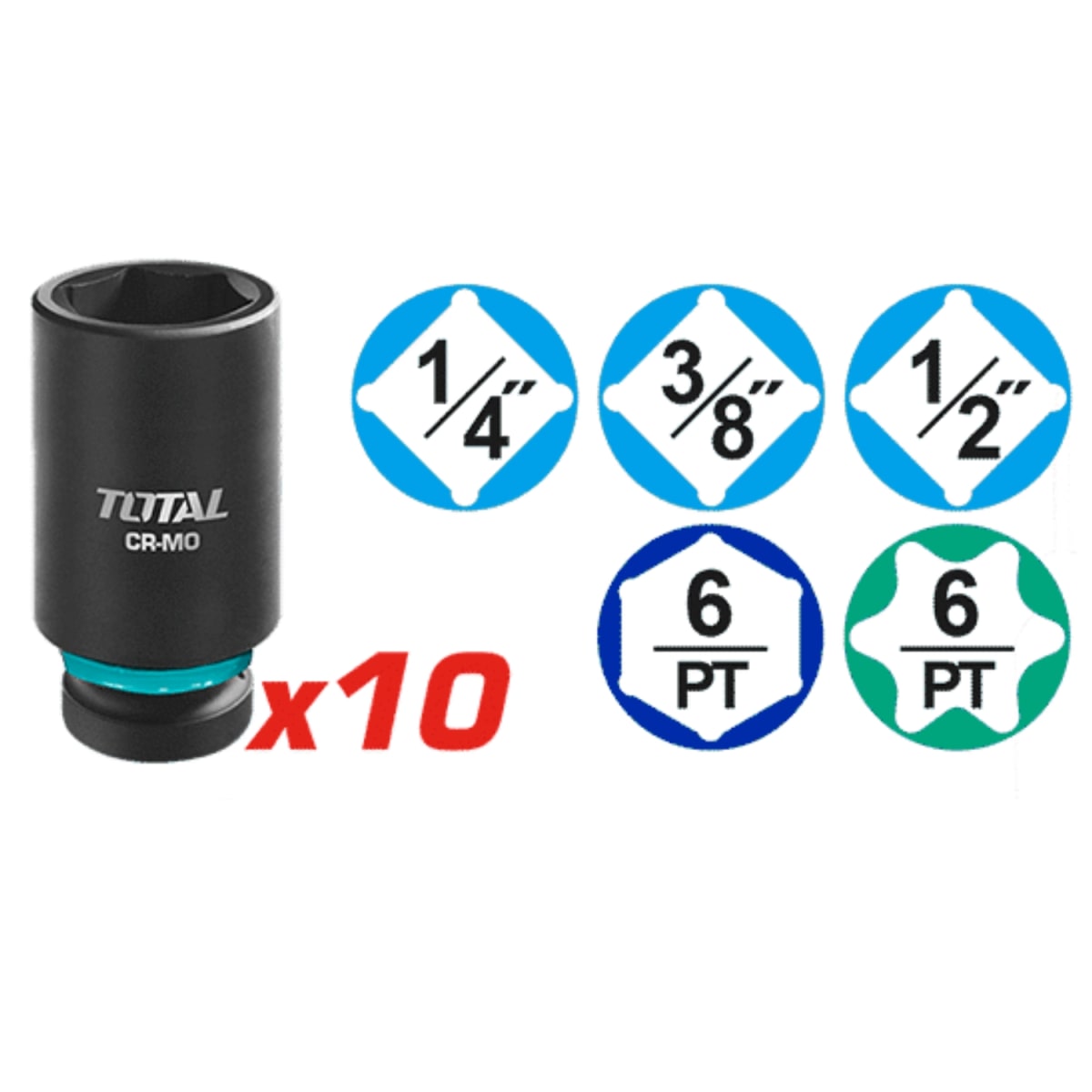 Gabinete metalico 7 cajones + llave de impacto 850nm + 396 herramientas Total6