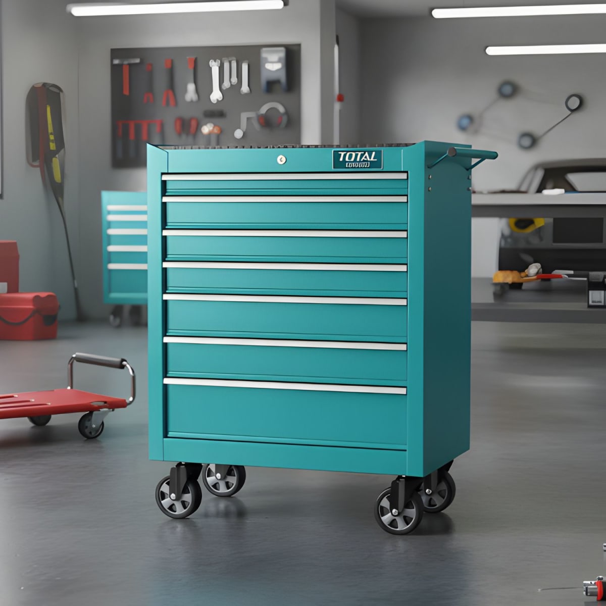 Carro Portaherramientas 7 cajones Metalico Total2