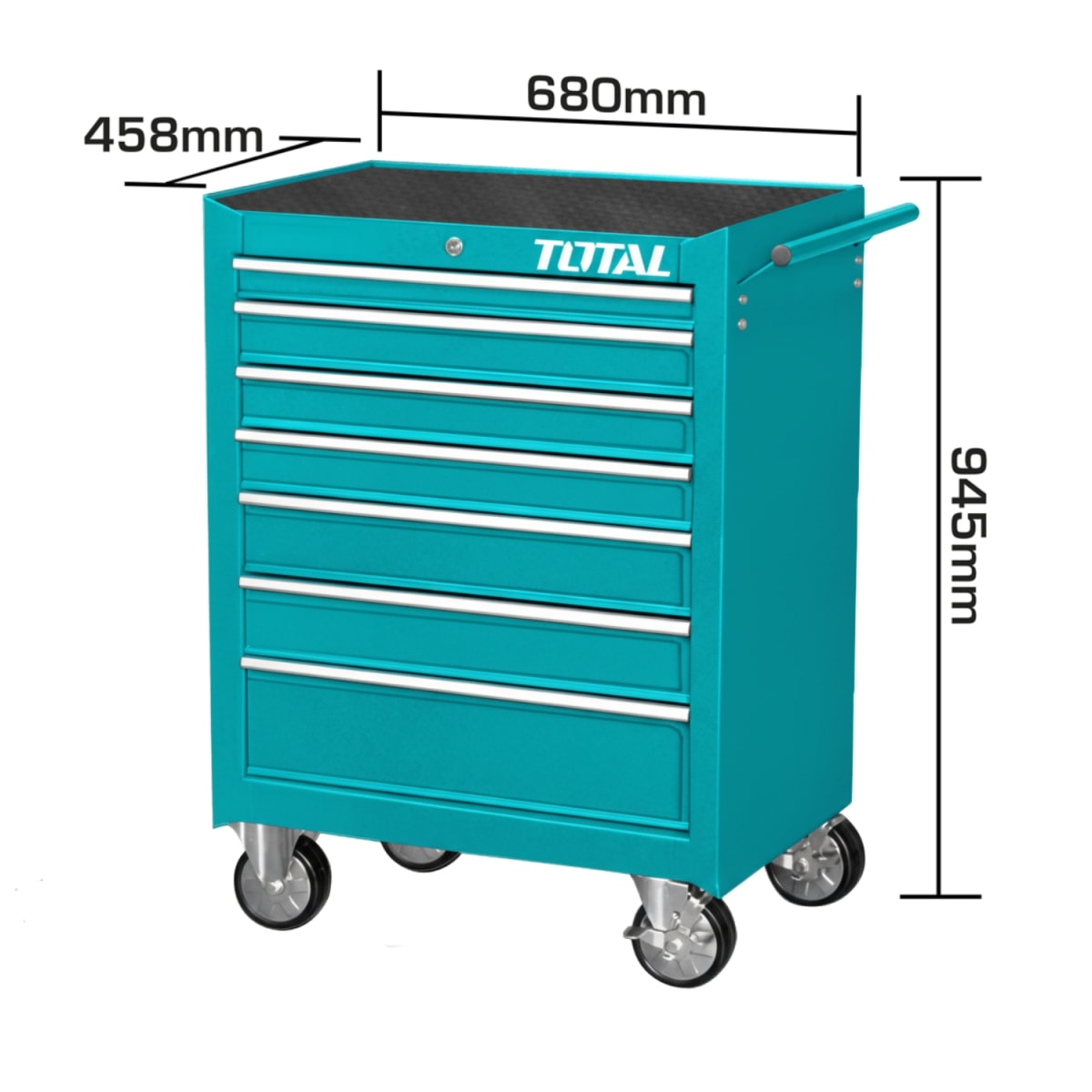 Carrito PortaHerramientas 7 Cajones Metalico Total2