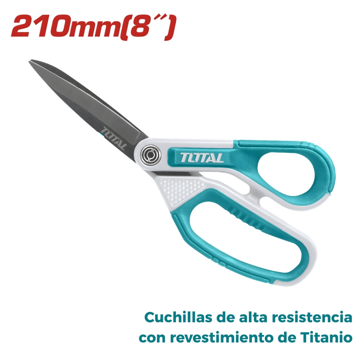 Tijera de Acero Inox/ Hoja de Titanio 210mm 8'' Total2