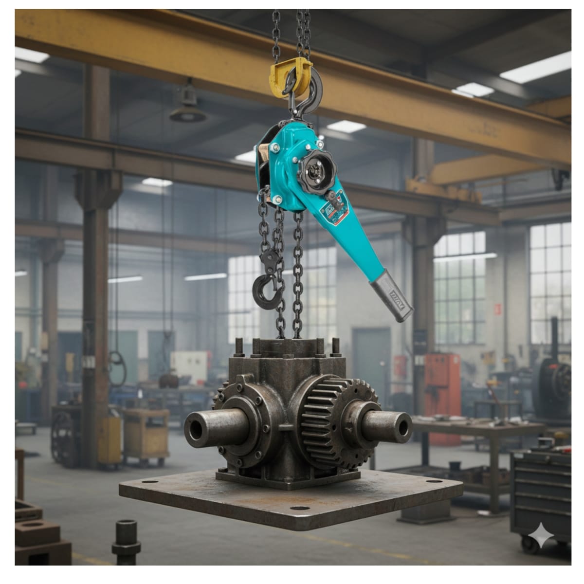 Tecle con Ratchet 6 Toneladas 1.5 metros Doble Cadena Total3