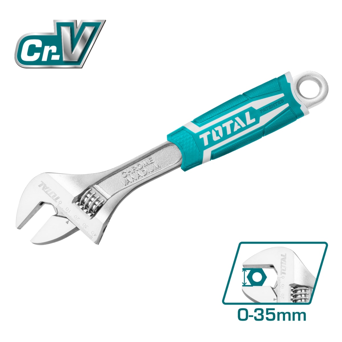Llave Francesa 250mm 10'' Industrial Total3