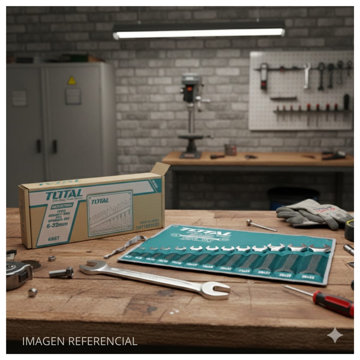 Set de Llaves Abiertas 6-32mm 12pcs Total2