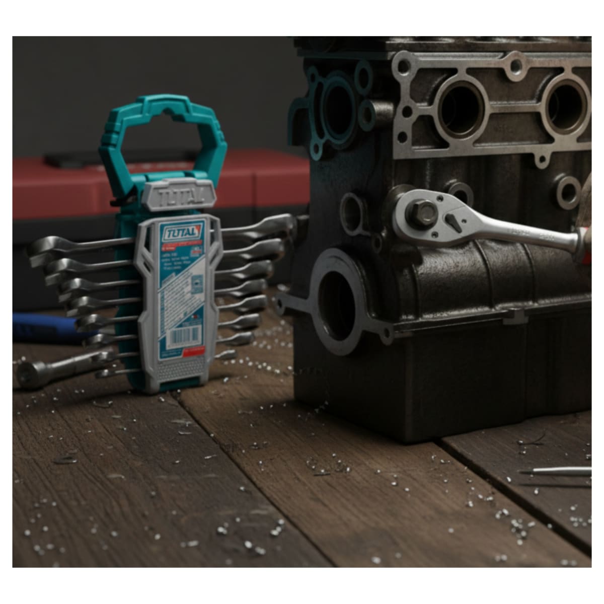 Set de Llaves de Rachet Combinada 8-19mm 8pcs Total2