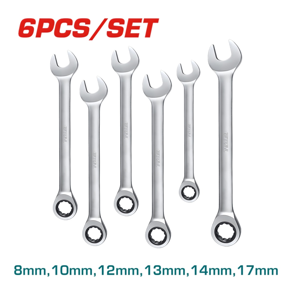 Set de Llaves Ratchet 06PCS Total2