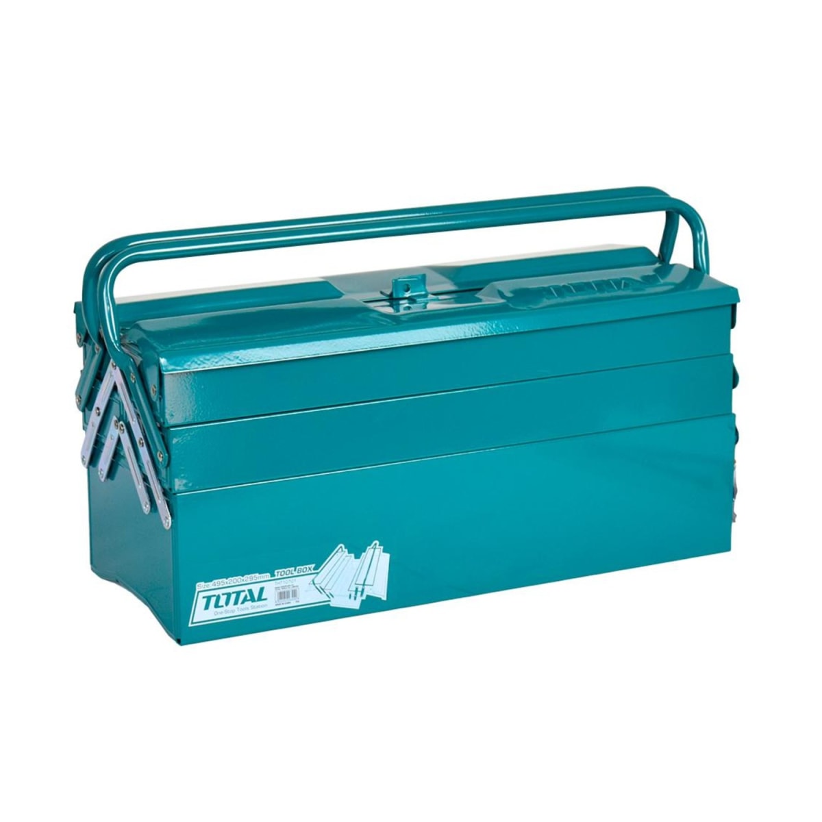 Caja de Herramientas tipo acordeon 50cm Total4