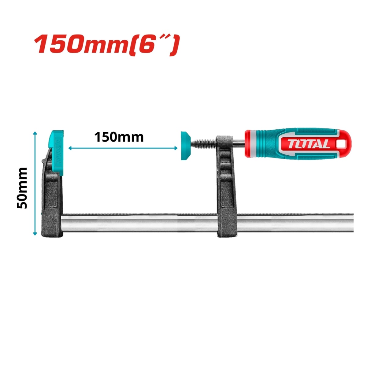 PRENSA SARGENTO TIPO F 50×150MM TOTAL2