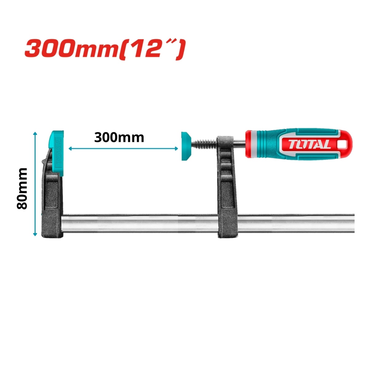 PRENSA SARGENTO TIPO F 80×300MM TOTAL2