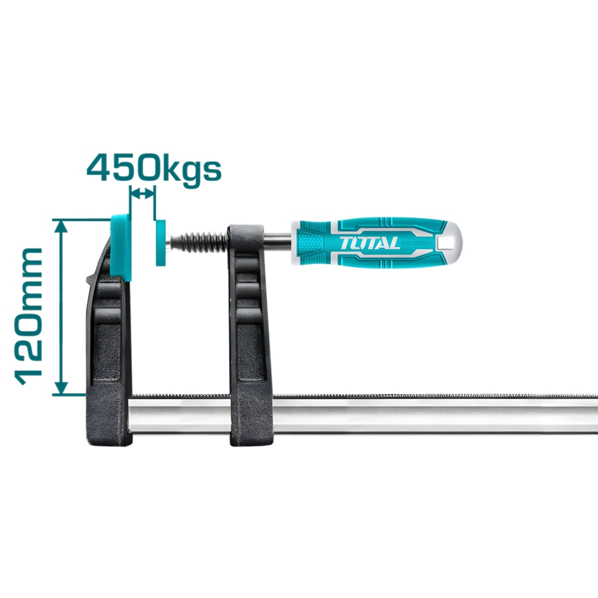 Prensa F con Mango Ergonomico 500mm 20'' 120x500mm Total3