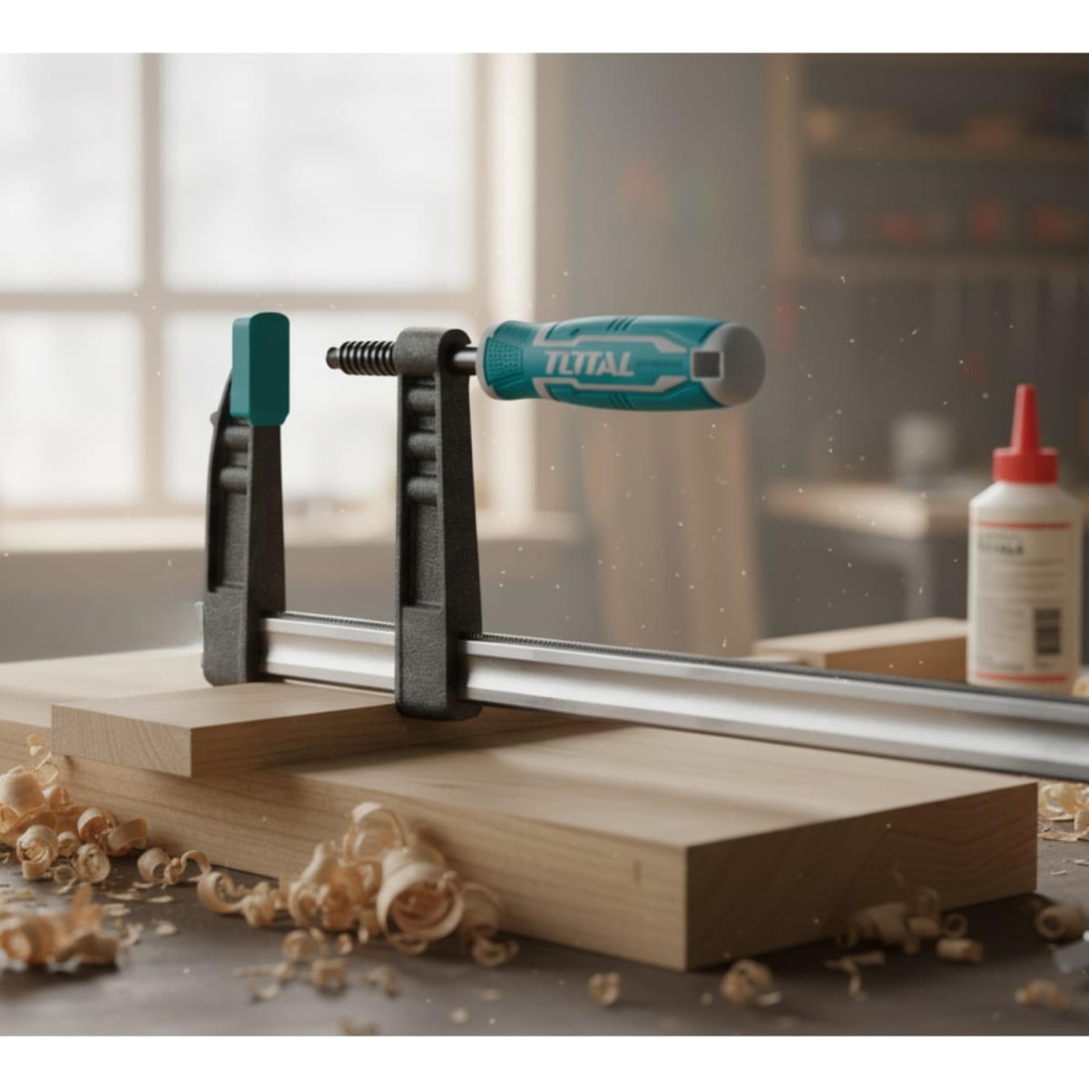 Prensa Sargento tipo F 120x800mm 450kg Total3