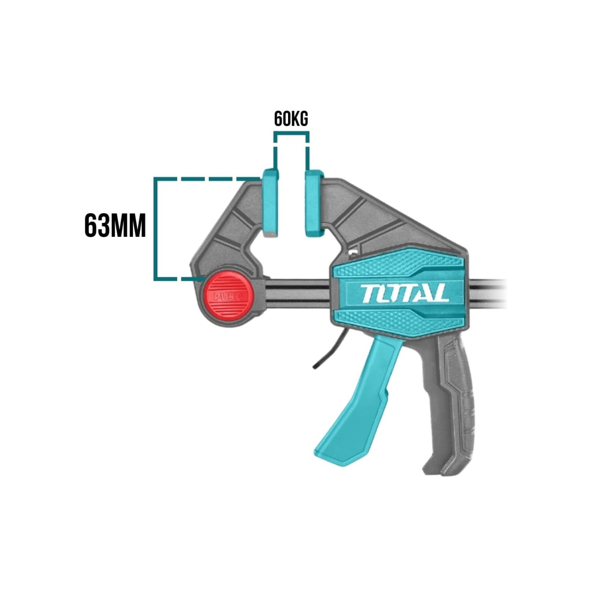 Prensa Rápida Auto Ajustable 12'' Total Abrazadera 60kg X4pc3
