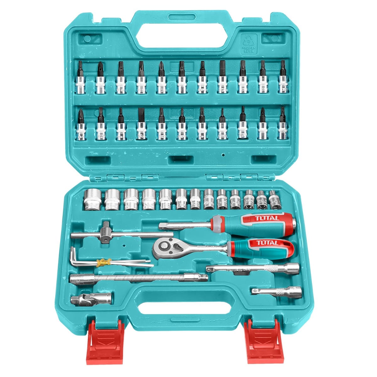 Juego de 46 herramientas mixtas ¼