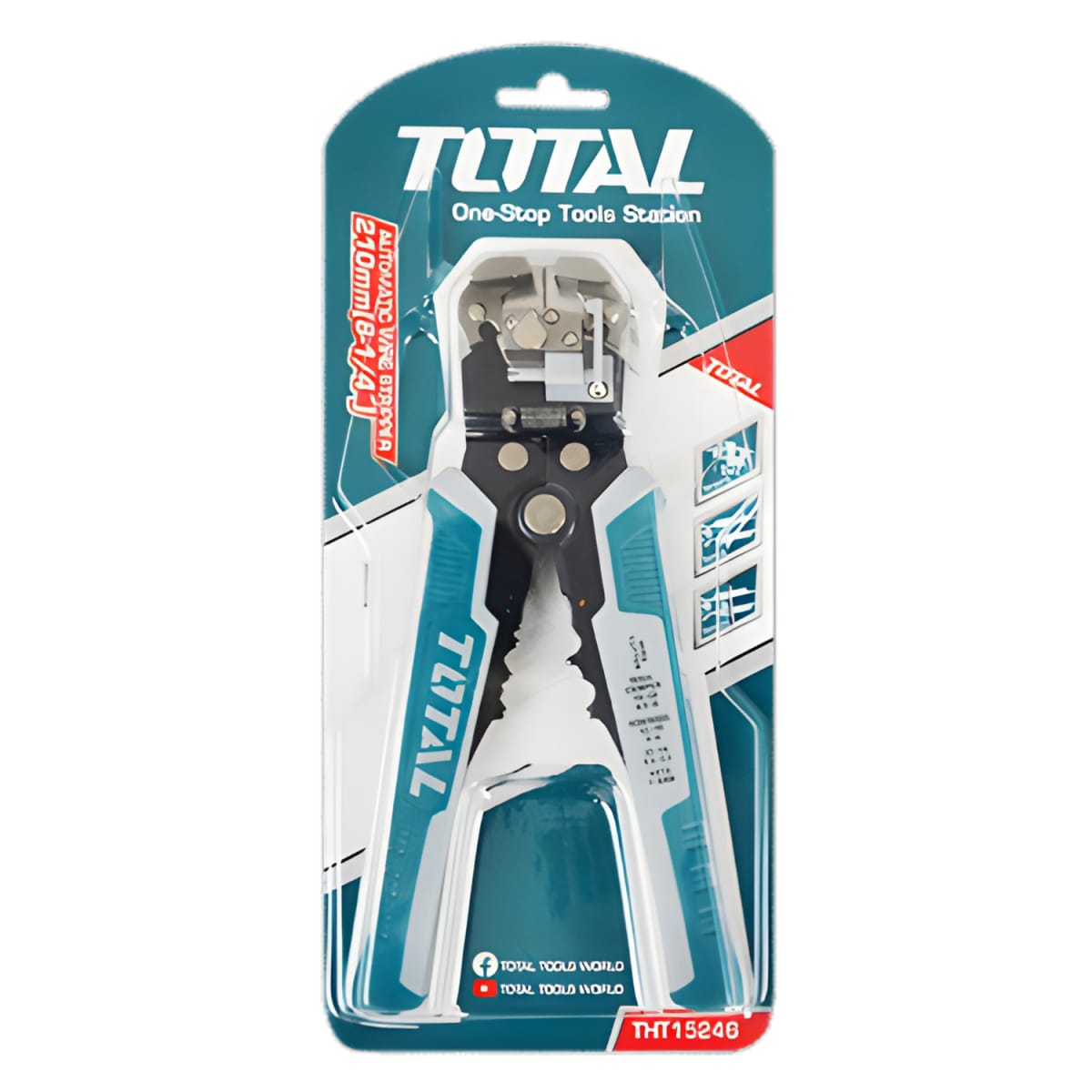 Pelacable Industrial con Mango Ergonomico 210mm Total4