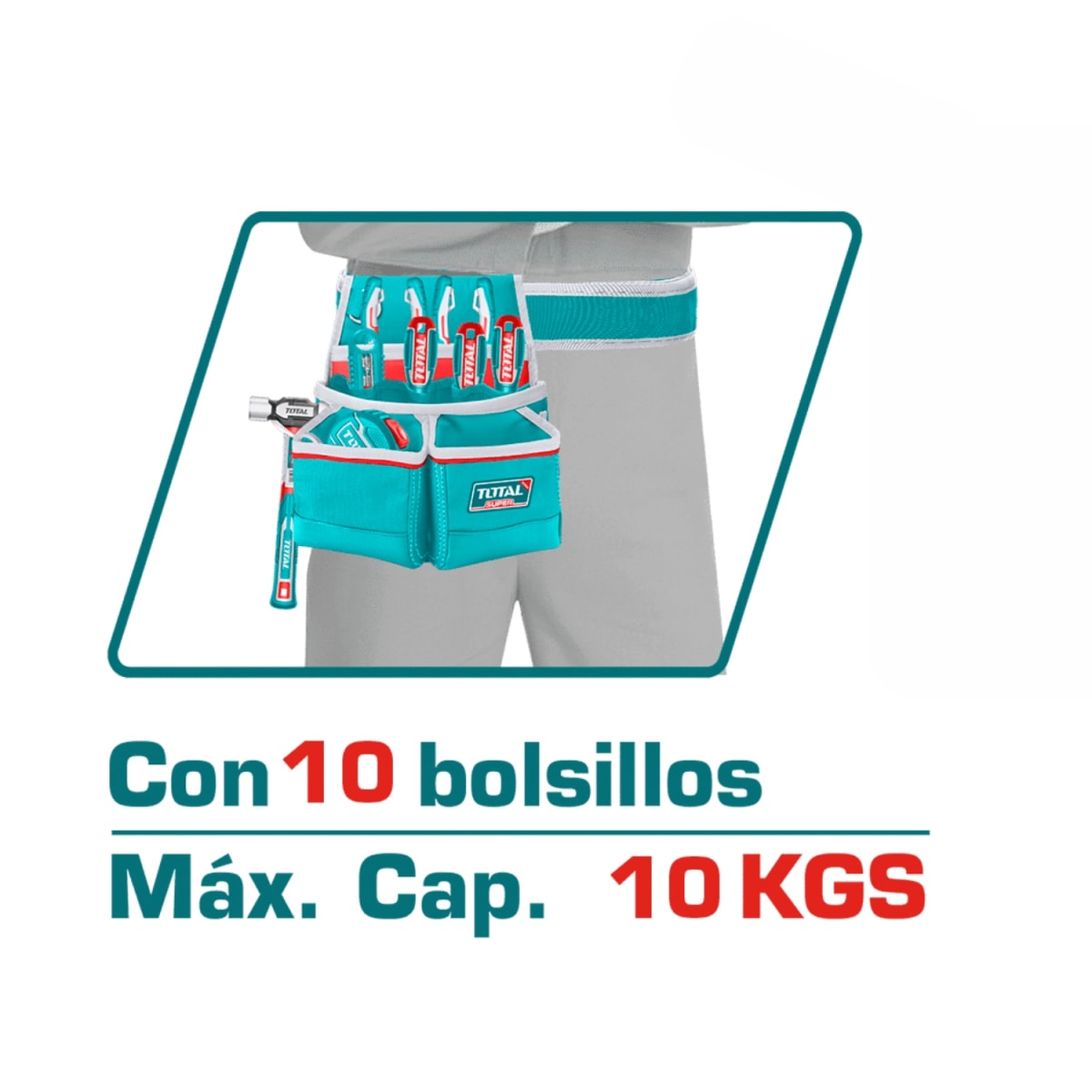 Bolsillo Portaherramienta 10 Bolsillo Total2