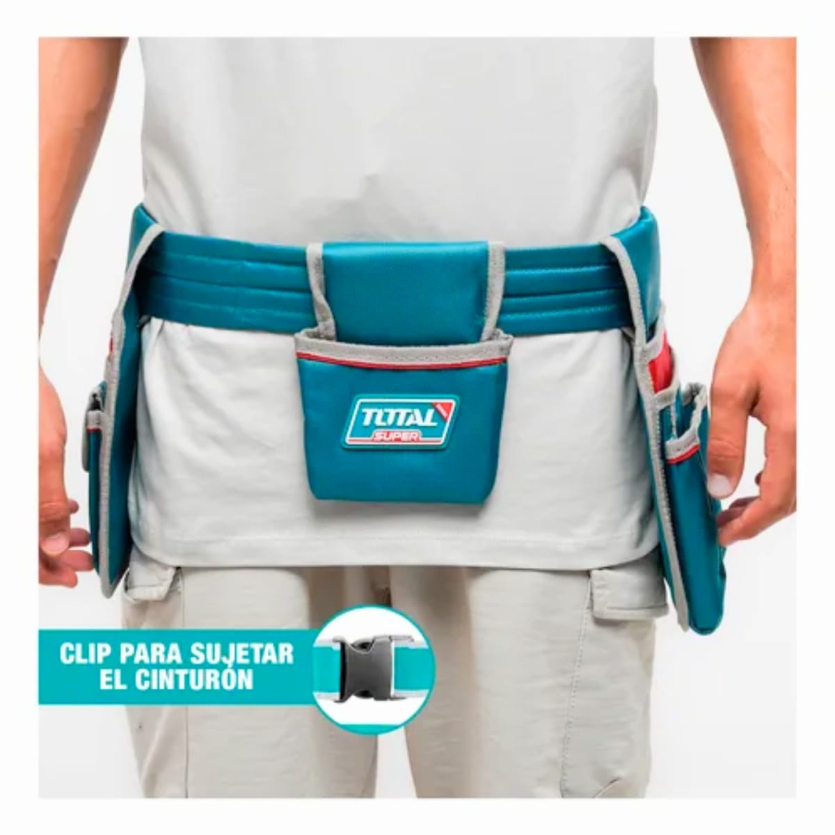 Cinturón Portaherramientas de 12 Bolsillos Total3