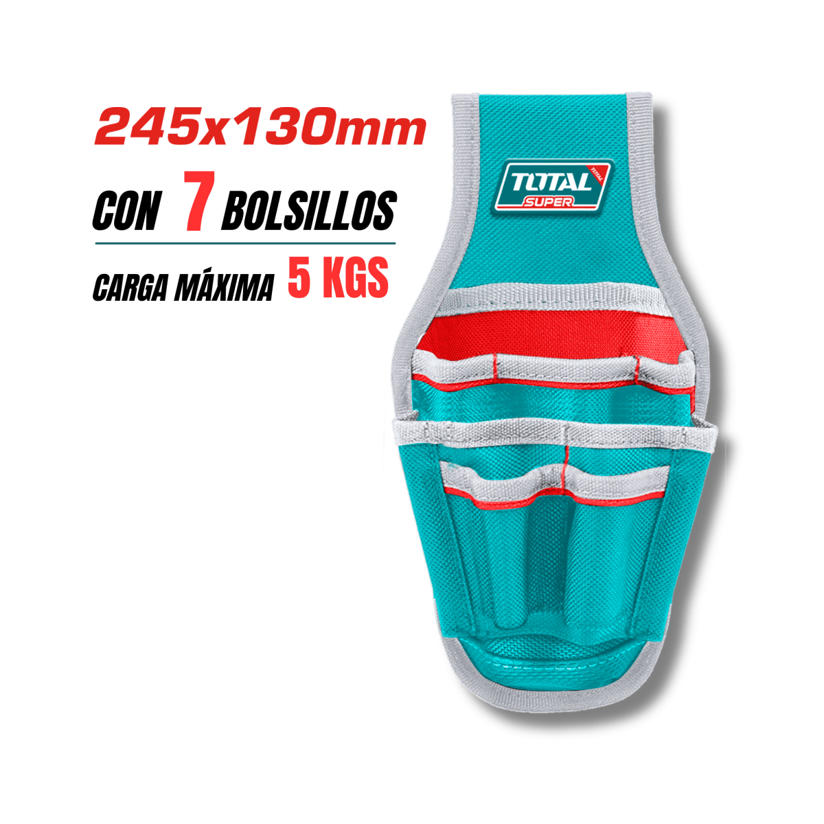 Bolsillo para porta herramientas 7 bolsillos Total2