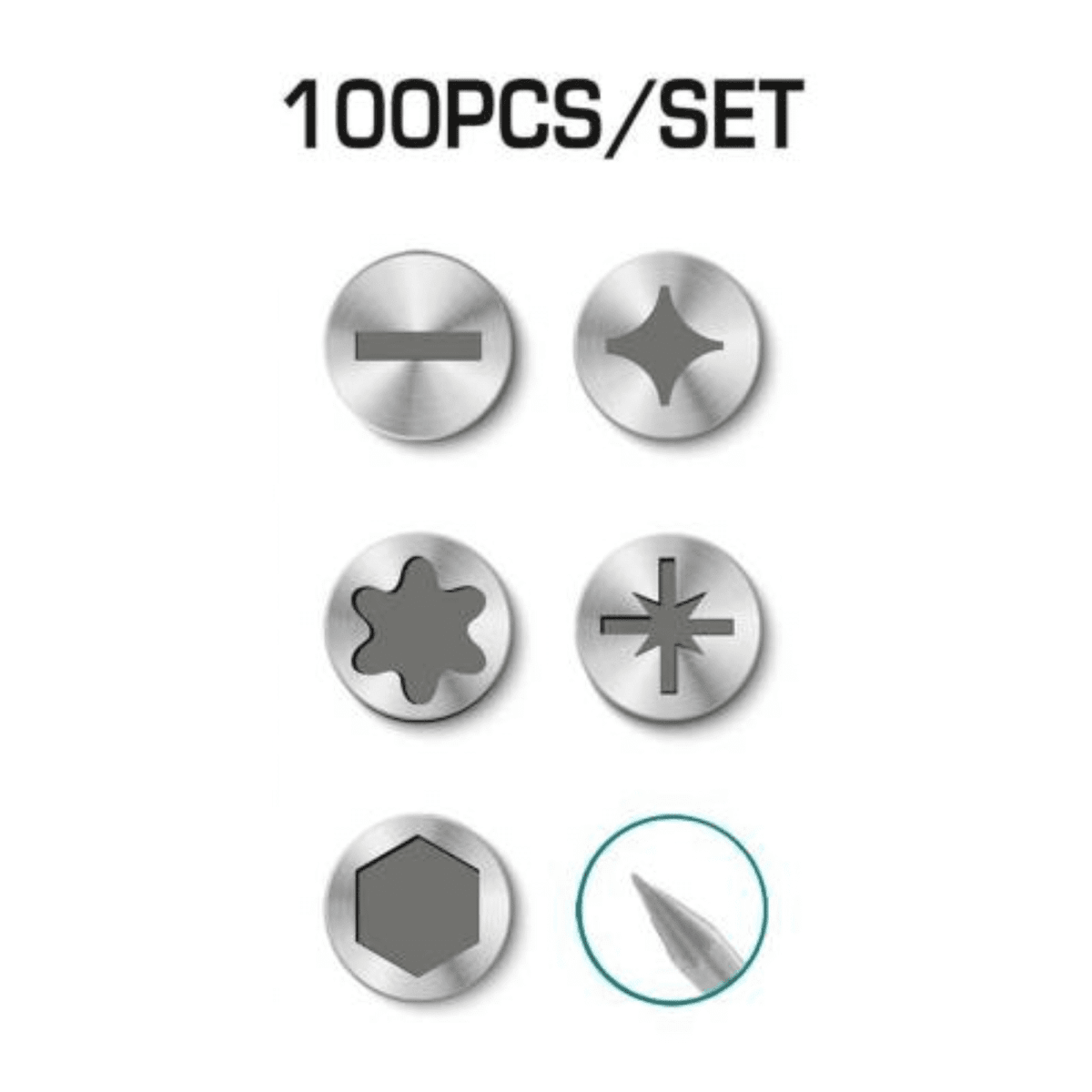 SET DESTORNILLADORES 100 PZS TOTAL2
