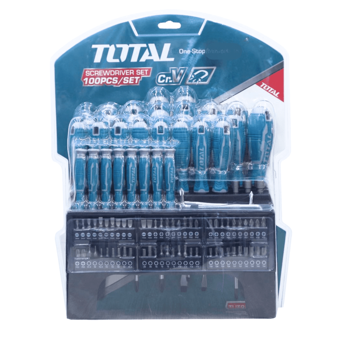 SET DESTORNILLADORES 100 PZS TOTAL6