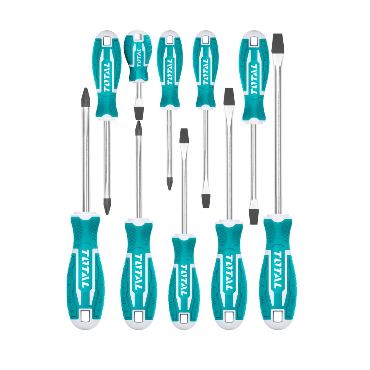 Set de Destornilladores 10pcs magnetico Total1