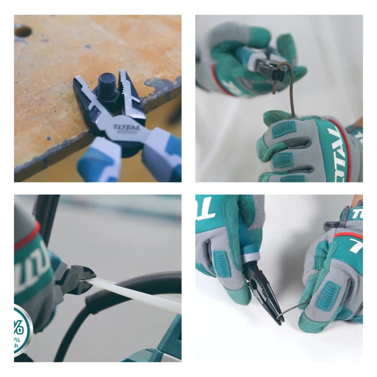 Set de 3 alicates industrial Total6