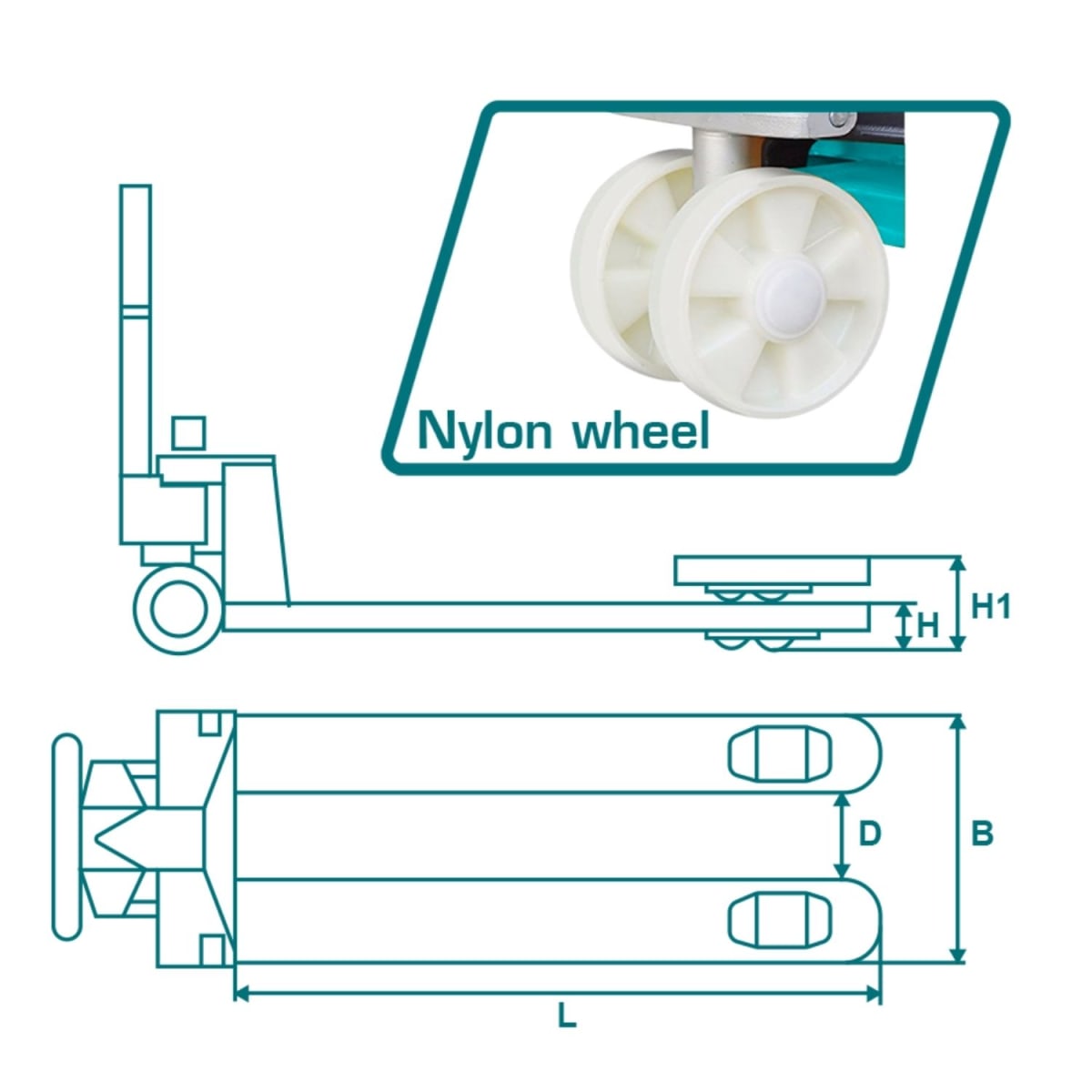 Pato de carga soporta 3 toneladas Total3