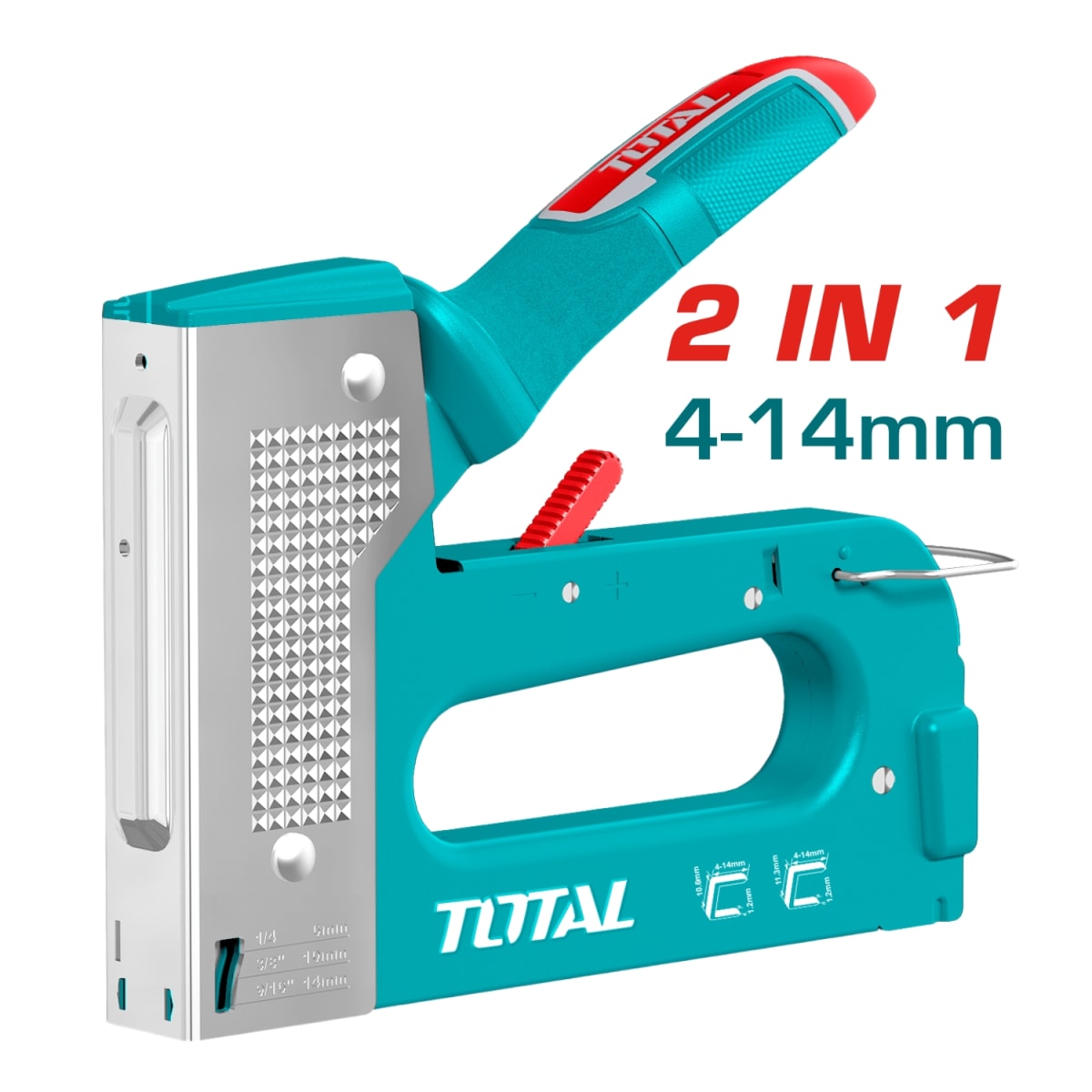 Engrapadora Clavadora 2 en 1 metalica 4-14mm Total2
