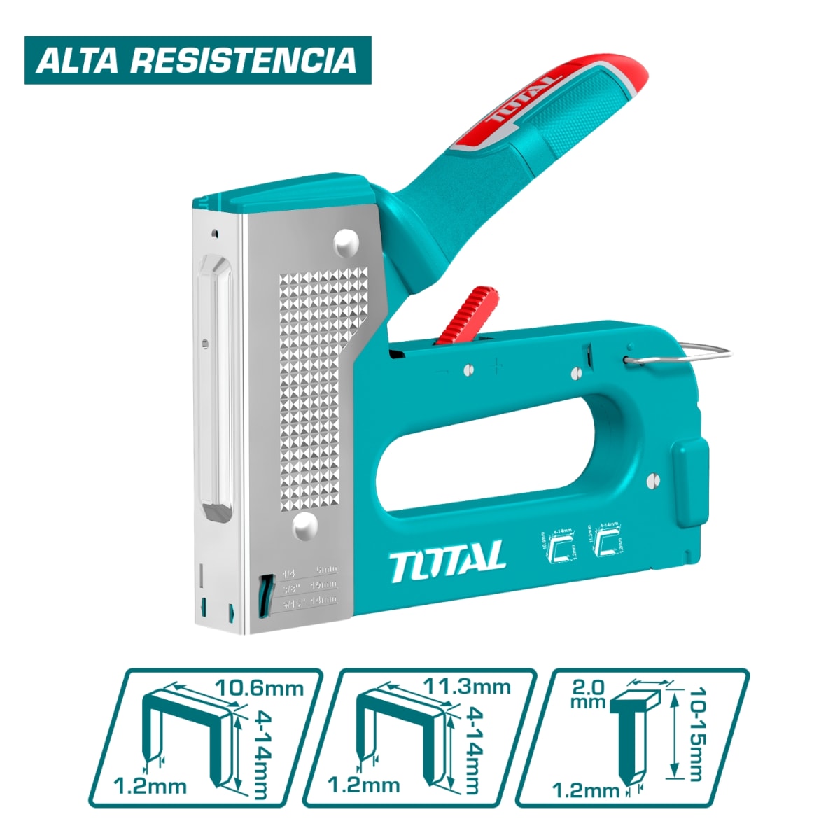 Engrapadora Clavadora 2 en 1 metalica 4-14mm Total3