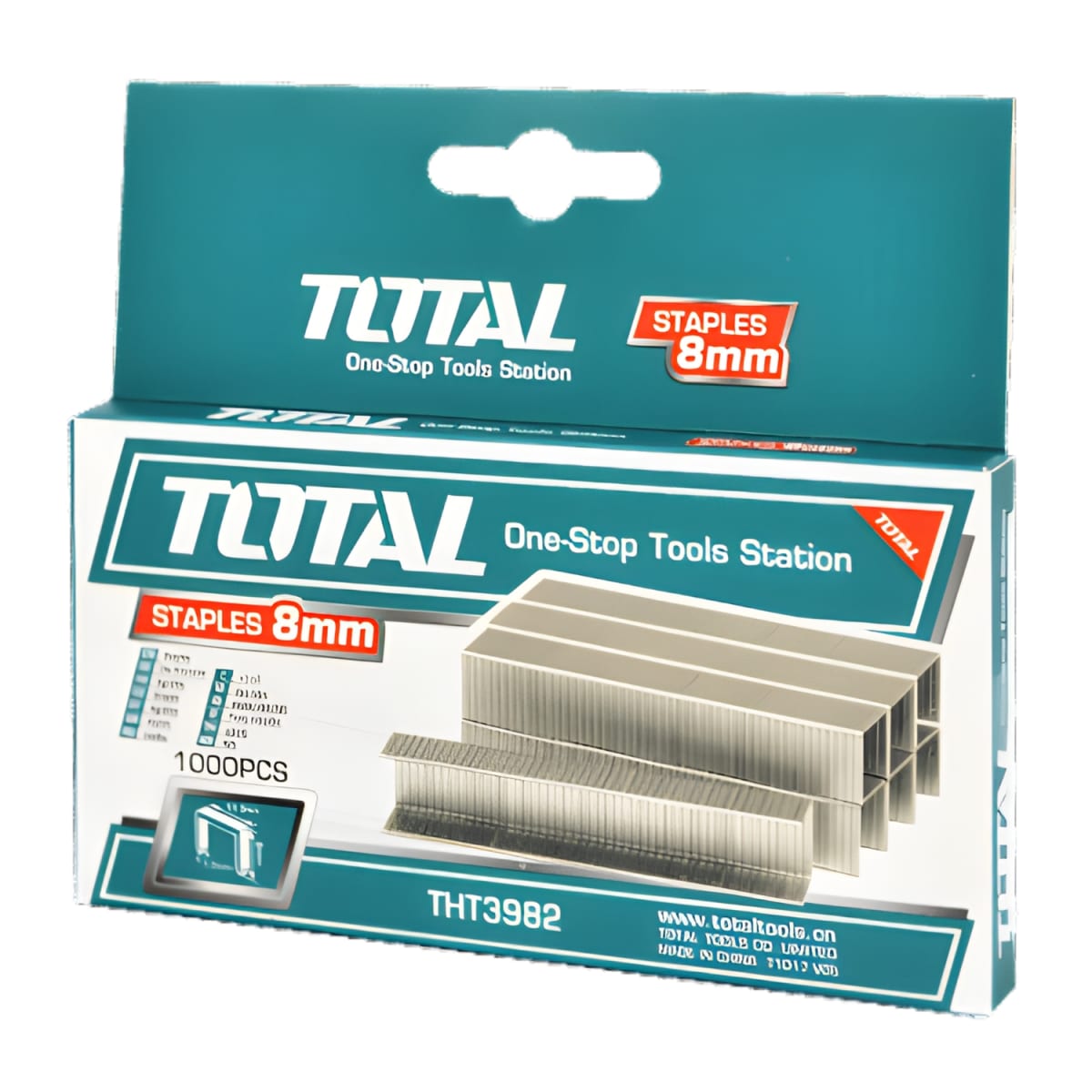 Grapas 8mm 1000pzs/ caja Total3