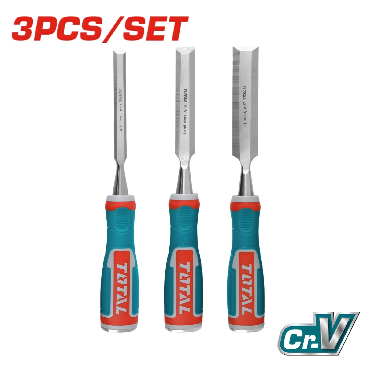 Set de Cinceles/Formones 3pcs Industrial Total2