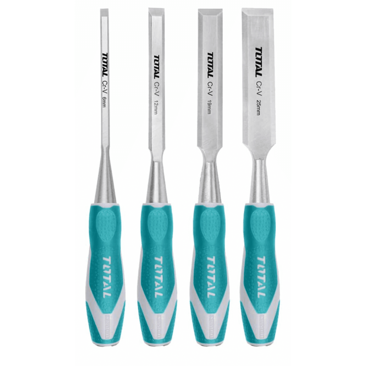 Juego de 4 formones mango comfort grip Total1