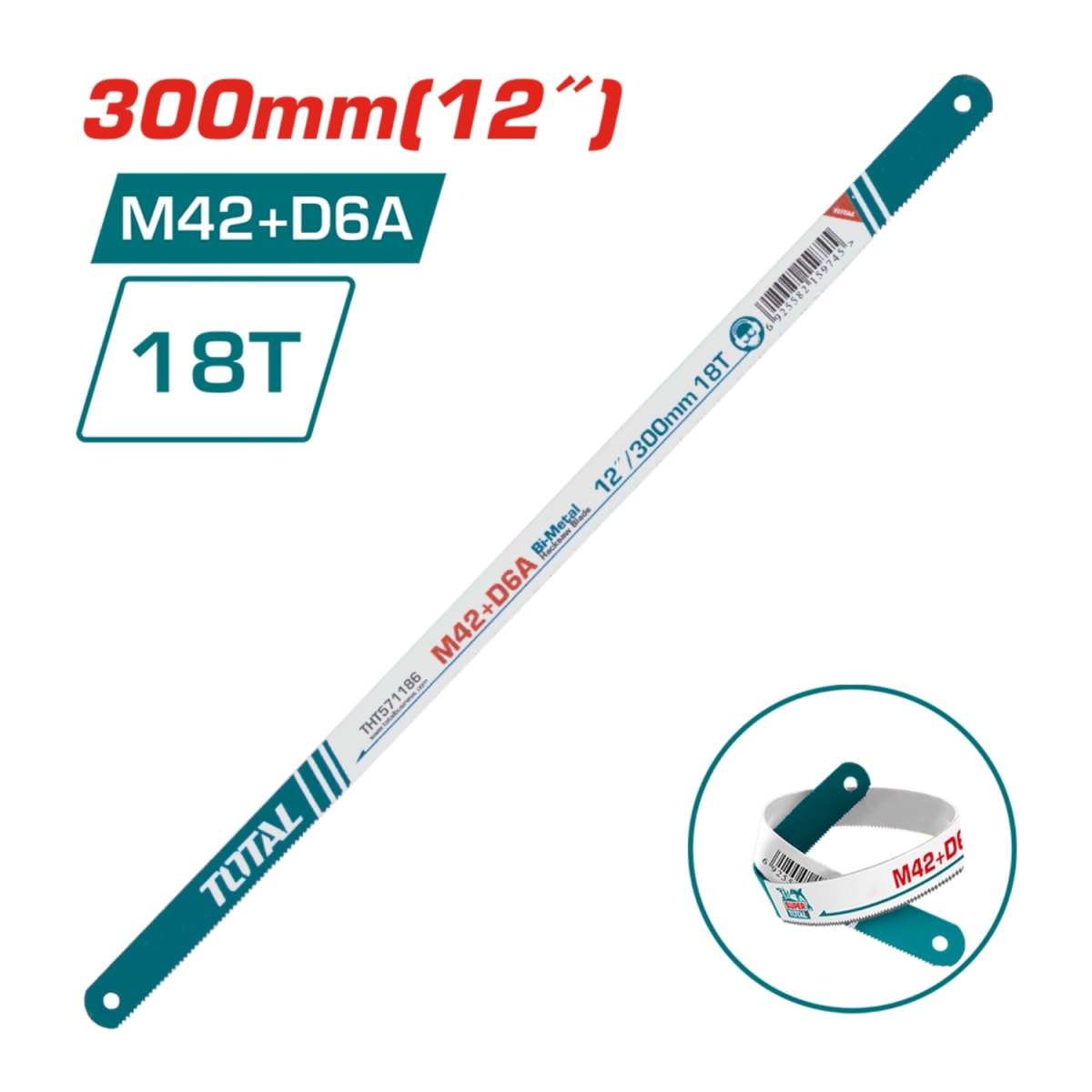 Respuesto de Hoja de Sierra 300mm 12'' 18 dientes Total4