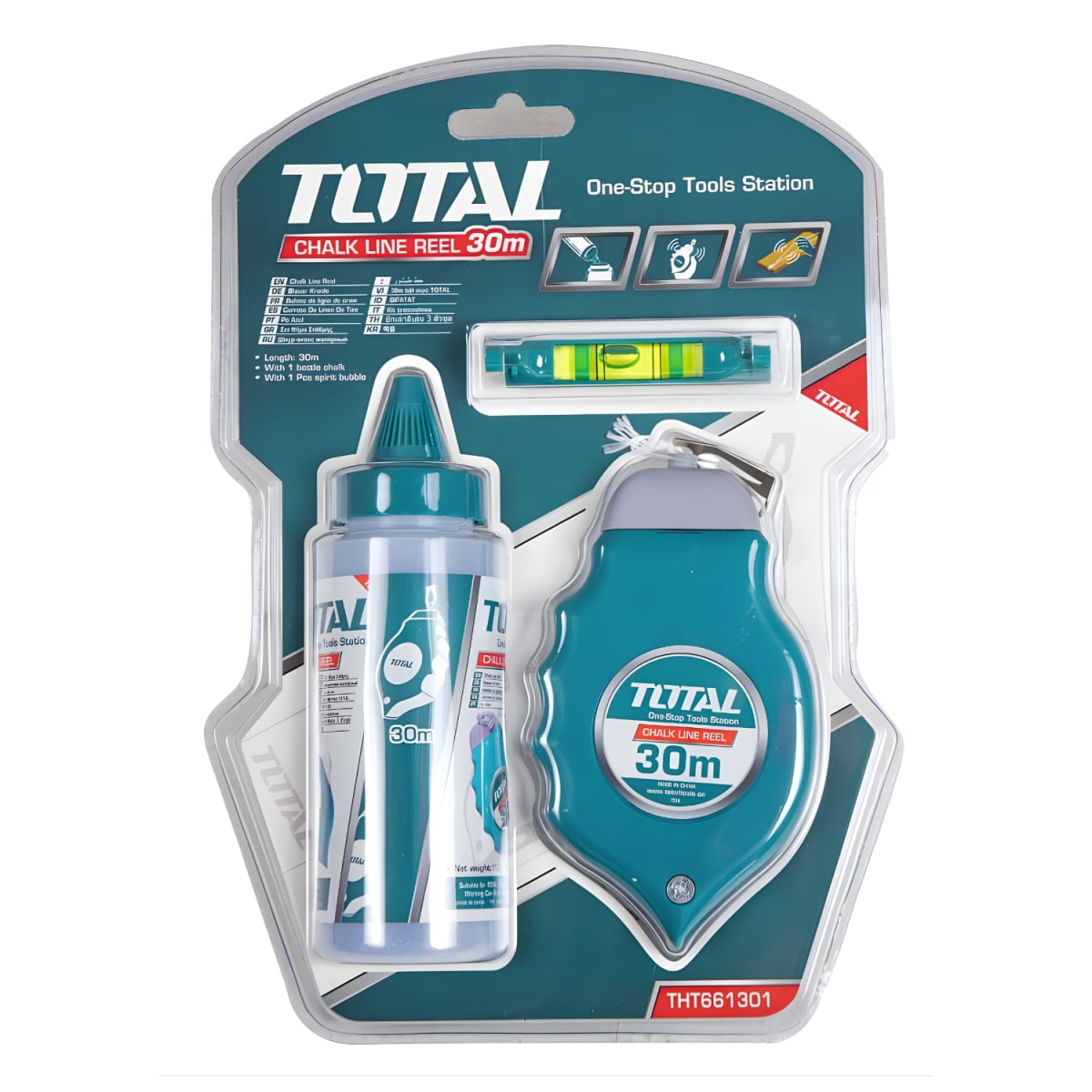 Tiralinea mas Tiza con Nivel 30mt Total4