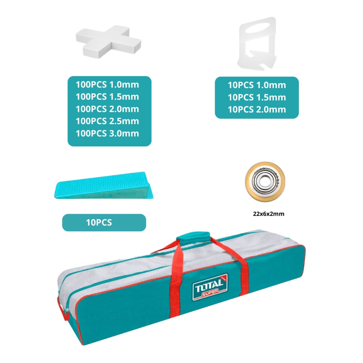 Cortador de mayólica 120cm + 541 accesorios industrial Total5