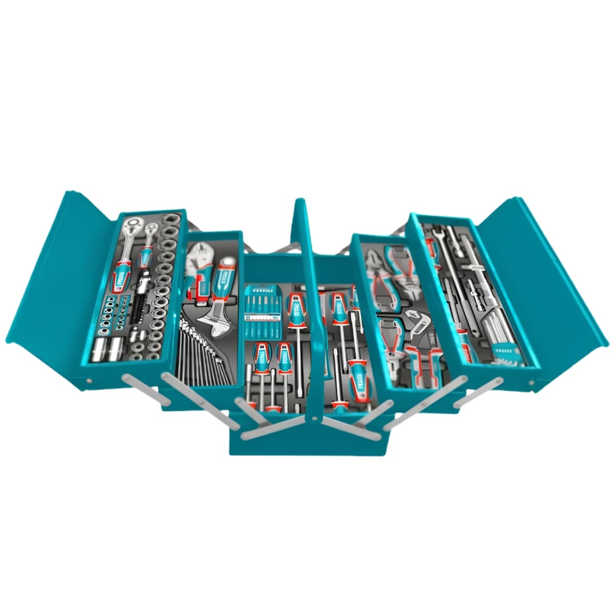 Maletín porta herramientas con 116 pcs Total1