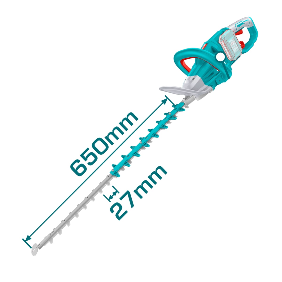 CortaSetos 65cm + 2 Baterias y Cargador doble 40v Total4