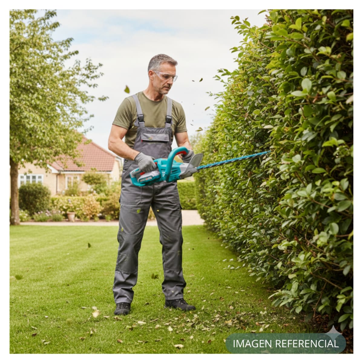 CortaSetos 65cm + 2 Baterias y Cargador doble 40v Total5