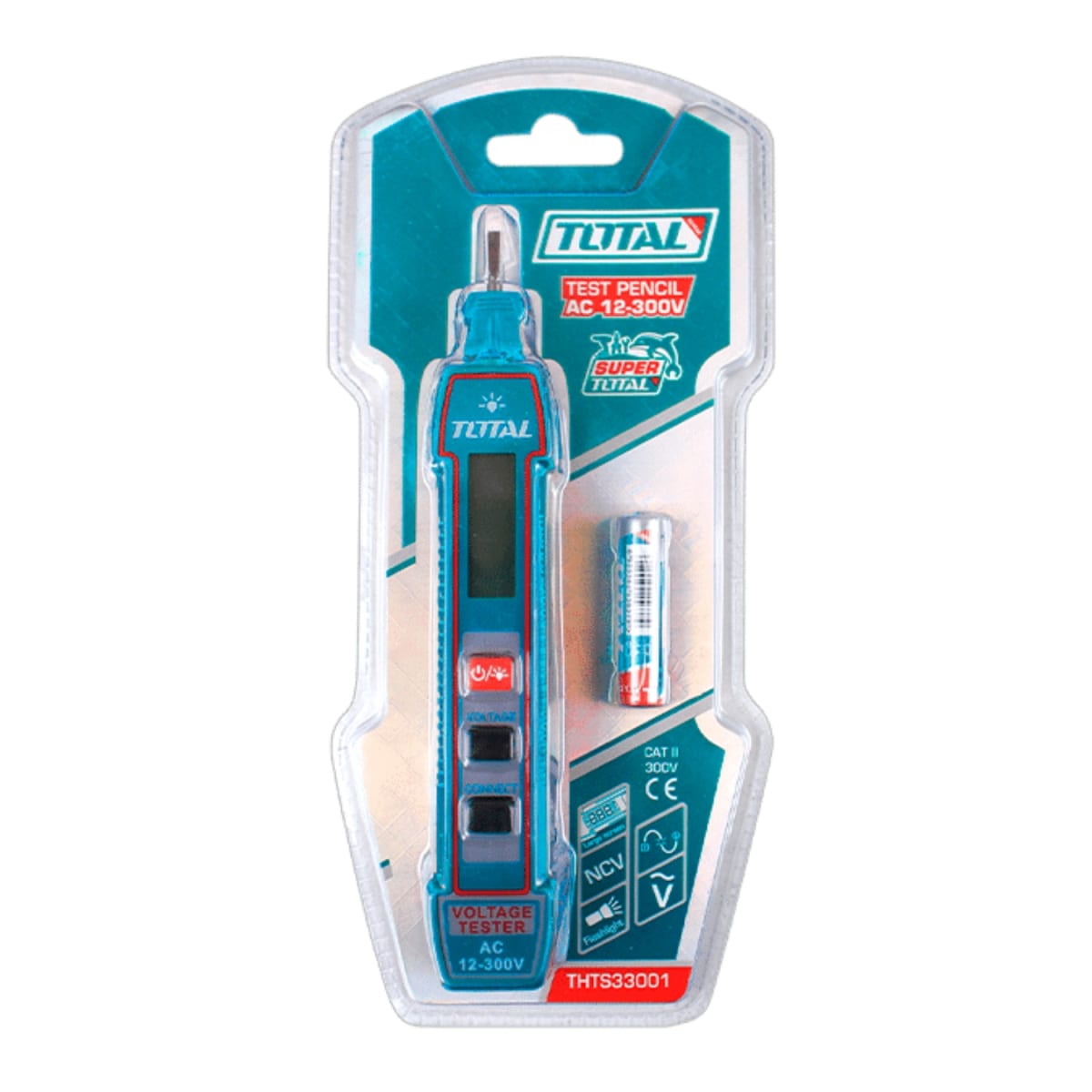 Probador de Voltaje Digital 12-300V Total3